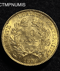 ,MONNAIE,FRANCAISE,10,FRANCS,OR,CERES,1899,