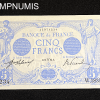 ,BILLET,5,FRANCS,BLEU,1913,MARS,BELIER,