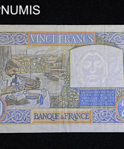 ,BILLET,20,FRANCS,SCIENCE,TRAVAIL,1942,