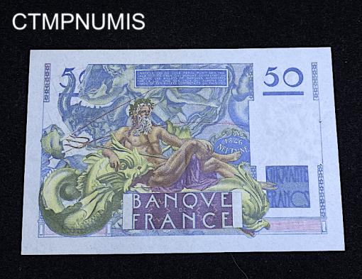 ,BILLET,50,FRANCS,LE,VERRIER,1947,SPL,