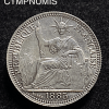 ,MONNAIE,INDOCHINE,10,CENT,ARGENT,1885,