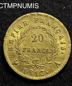 ,MONNAIE,EMPIRE,20,FRANCS,OR,NAPOLEON,1813,