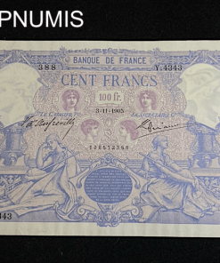 ,BILLET,100,FRANCS,BLEU,ROSE,1905,