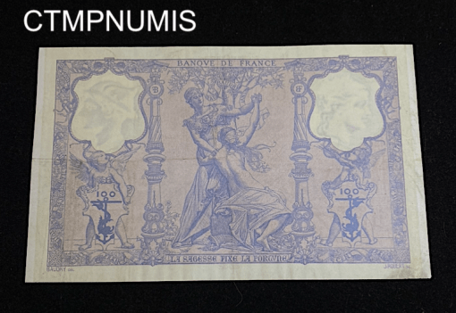 ,BILLET,100,FRANCS,BLEU,ROSE,1905,