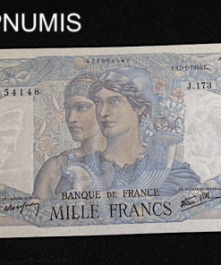 ,BILLET,1000,FRANCS,MINERVE,1946,