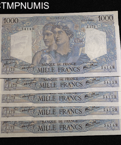 ,BILLET,1000,FRANCS,MINERVE,1946,