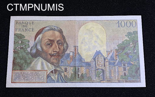 ,BILLET,1000,FRANCS,RICHELIEU,1954,