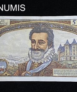 ,BILLET,5000,FRANCS,HENRI,IV,1958,