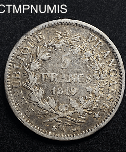 ,MONNAIE,5,FRANCS,ARGENT,1849,BORDEAUX,