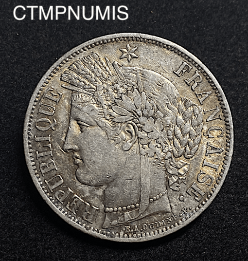 ,MONNAIE,5,FRANCS,ARGENT,CERES,1849,