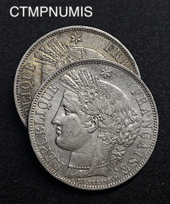 ,MONNAIE,5,FRANCS,ARGENT,CERES,1849,