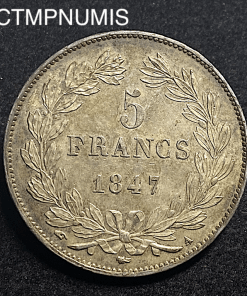 ,MONNAIE,ROYALE,5,FRANCS,ARGENT,LOUIS,PHILIPPE,1847,