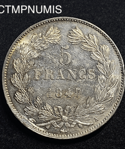 ,MONNAIE,5,FRANCS,ARGENT,LOUIS,PHILIPPE,1847,