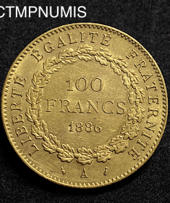 ,MONNAIE,100,FRANCS,OR,GENIE,1886,