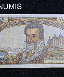 ,BILLET,50,NF,SURCHARGE,5000,FRANCS,HENRI,IV,1958,