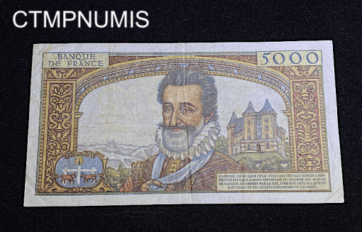 ,BILLET,50,NF,SURCHARGE,5000,FRANCS,HENRI,IV,1958,