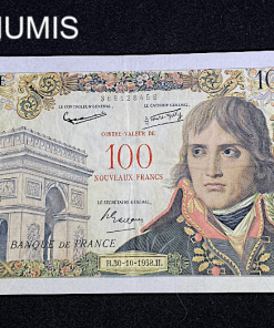 ,BILLET,100,NF,SURCHARGE,10000,FRANCS,BONAPARTE,1958,