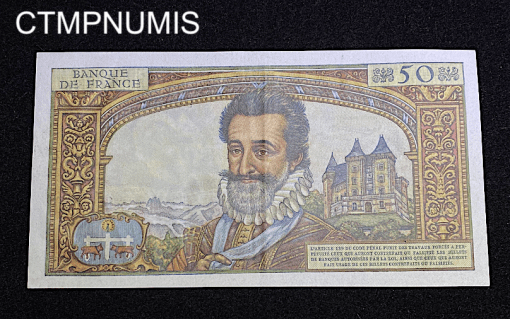 ,BILLET,50,NOUVEAUX,FRANCS,HENRI,IV,1959,SPL,