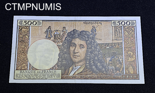 ,BILLET,500,NOUVEAUX,FRANCS,MOLIERE,1964,