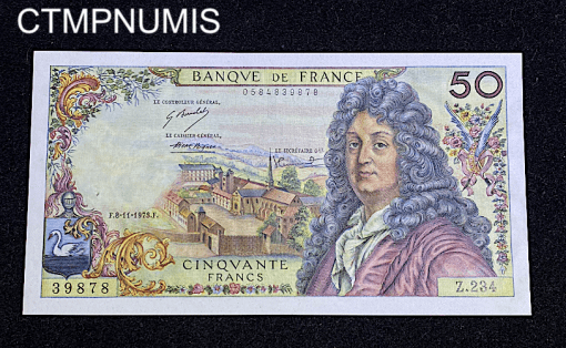 ,BILLET,50,FRANCS,RACINE,1973,SPL,