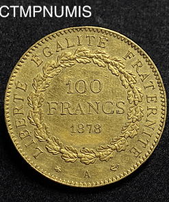 ,MONNAIE,100,FRANCS,OR,GENIE,1878,