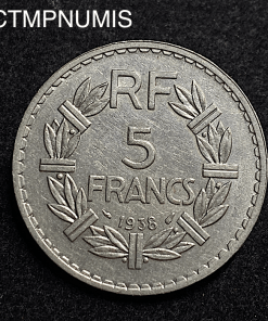 ,MONNAIE,5,FRANCS,LAVRILLIER,1938,NICKEL,
