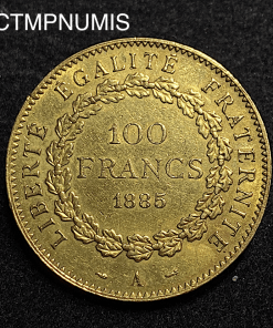 ,MONNAIE,100,FRANCS,OR,GENIE,1885,
