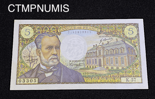 ,BILLET,5,FRANCS,PASTEUR,1967,SUP,