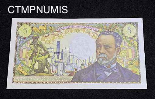 ,BILLET,5,FRANCS,PASTEUR,1967,SUP,