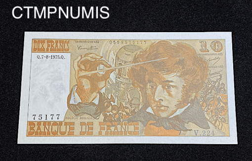 ,BILLET,10,FRANCS,BERLIOZ,1975,NEUF,