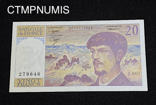 ,BILLET,20,FRANCS,DEBUSSY,1980,Z001,NEUF,