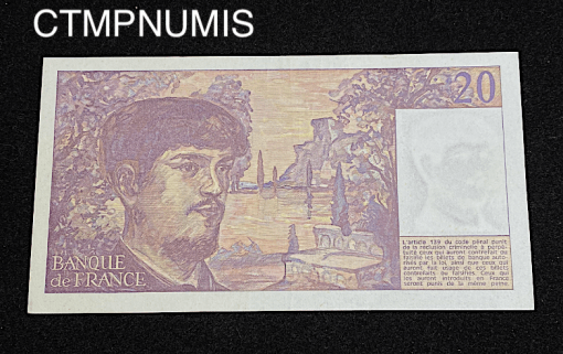 ,BILLET,20,FRANCS,DEBUSSY,1980,Z001,NEUF,