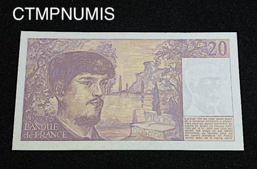 ,BILLET,20,FRANCS,DEBUSSY,1980,G.002,NEUF,