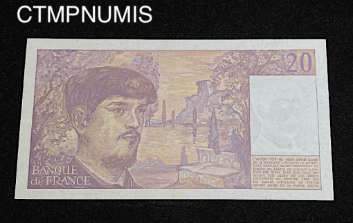 ,BILLET,20,FRANCS,DEBUSSY,1989,