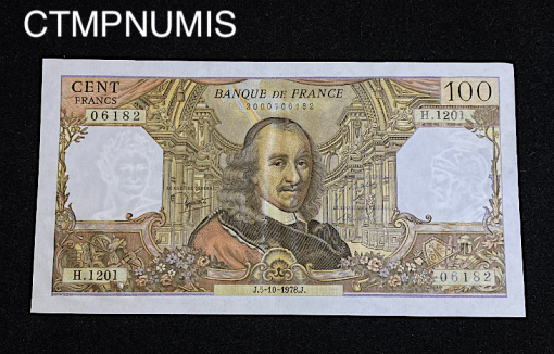 ,BILLET,100,FRANCS,CORNEILLE,1978,SPL,