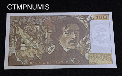 ,BILLET,100,FRANCS,DELACROIX,1978,NEUF,