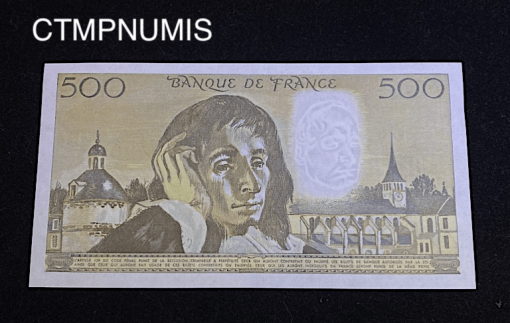 ,BILLET,500,FRANCS,PASCAL,1977,NEUF,