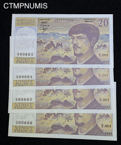 ,BILLET,20,FRANCS,DEBUSSY,1980,NEUF,