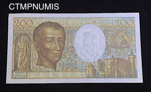 ,BILLET,200,FRANCS,MONTESQUIEU,1981,NEUF,