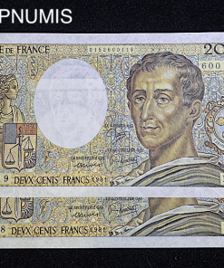 ,BILLET,200,FRANCS,MONTESQUIEU,1981,NEUF,