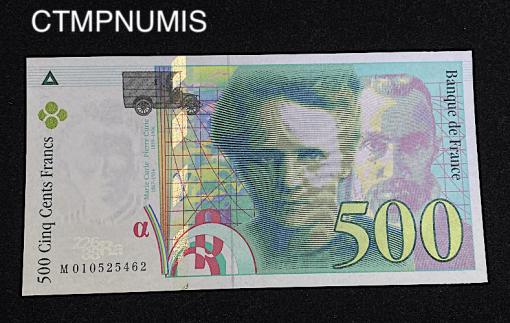 ,BILLET,500,FRANCS,PIERRE,MARIE,CURIE,1994,NEUF,