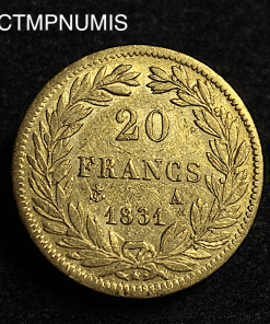 ,MONNAIE,ROYALE,20,FRANCS,OR,LOUIS,PHILIPPE,1831,