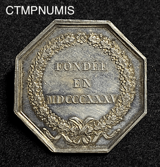 ,JETON,ARGENT,BANQUE,LYON,1835,