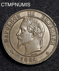 ,MONNAIE,EMPIRE,10,CENTIMES,NAPOLEO,1864,STRASBOURG,