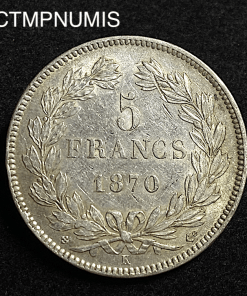 ,MONNAIE,5,FRANCS,CERES,1870,BORDEAUX,ANCRE,