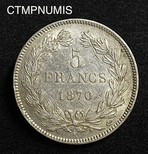 ,MONNAIE,5,FRANCS,CERES,1870,BORDEAUX,ANCRE,