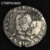 ,MONNAIE,ROYALE,1/2,TESTON,ARGENT,HENRI,2,1553,TOULOUSE,