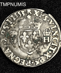 ,MONNAIE,ROYALE,1/2,TESTON,ARGENT,HENRI,2,1553,TOULOUSE,