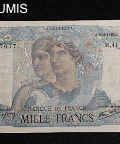 ,BILLET,1000,FRANCS,MINERVE,1945,