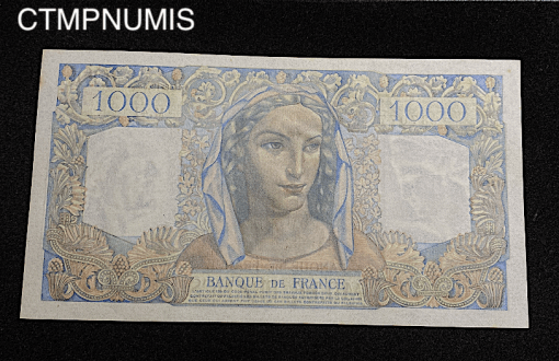 ,BILLET,1000,FRANCS,MINERVE,1945,